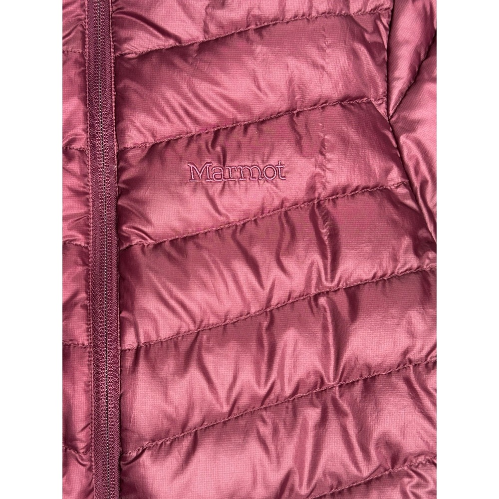 Marmot Jacket Womens Small Maroon Red/Purple 700 Fill Down Puffer Coat - Picture 3 of 14